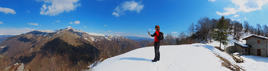 Panorama dal punto panoramico appena sopra il Rif.Monte Suchello sulle cime del Monte Alben